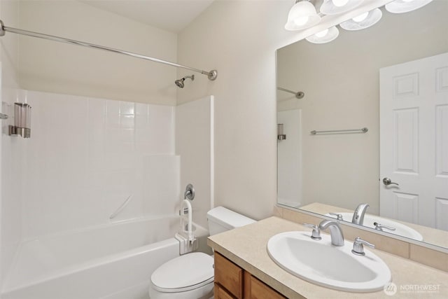 4826 Bend Dr NE, Lacey, WA 98516 - bathroom featuring shower / washtub combination and vanity