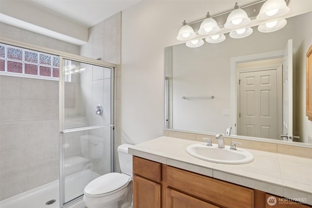 4826 Bend Dr NE, Lacey, WA 98516 - bathroom featuring vanity and a shower stall