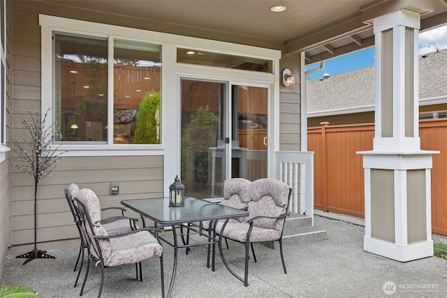 4826 Bend Dr NE, Lacey, WA 98516 - view of patio featuring outdoor dining area