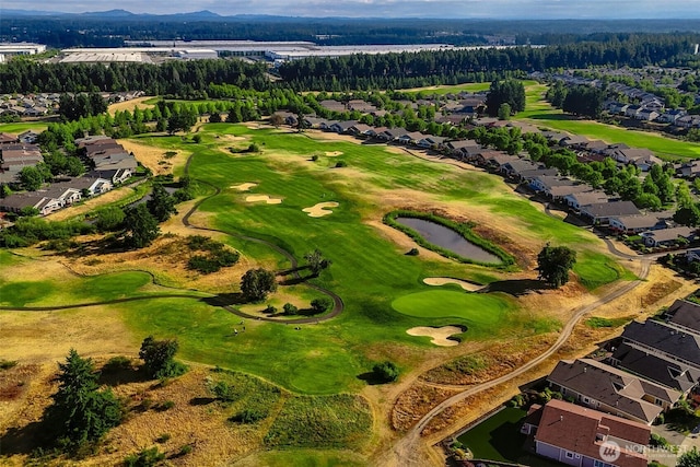 4826 Bend Dr NE, Lacey, WA 98516 - aerial overview of property's location featuring nearby suburban area and a golf club