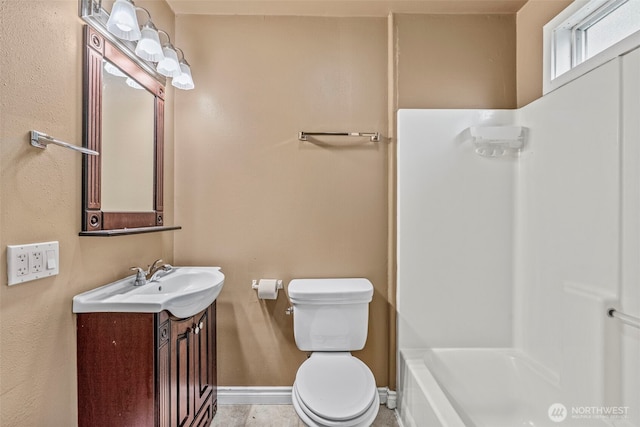 2132 Washington Way, Longview, WA 98632 - bathroom featuring vanity and baseboards