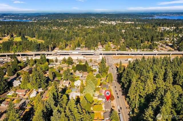 132 NE 130th St, Seattle, WA 98125 - aerial view of property's location featuring a forest
