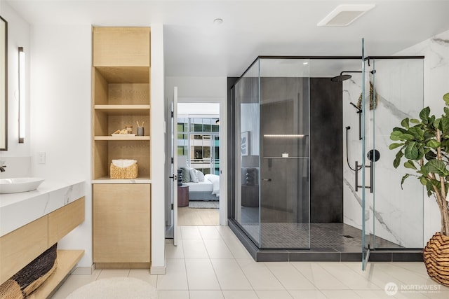 2033 2nd Ave Unit 1111, Seattle, WA 98121 - ensuite bathroom with vanity and a shower stall