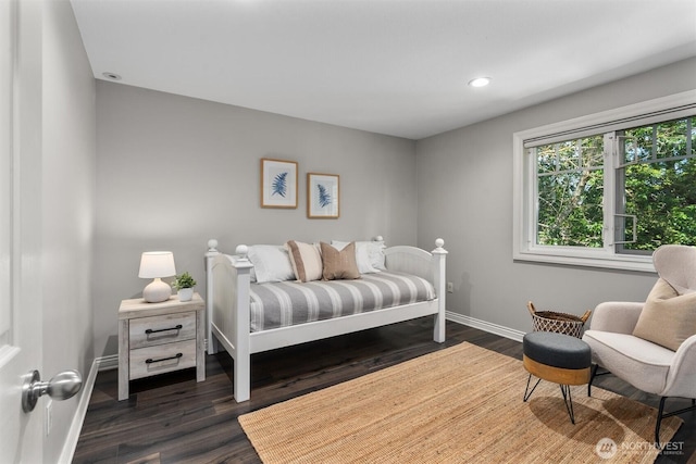 1416 2nd St, Kirkland, WA 98033 - bedroom with dark wood-style flooring and recessed lighting