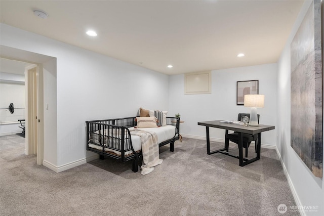 1416 2nd St, Kirkland, WA 98033 - carpeted bedroom with recessed lighting