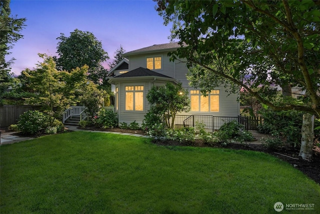1416 2nd St, Kirkland, WA 98033 - view of back of house at dusk