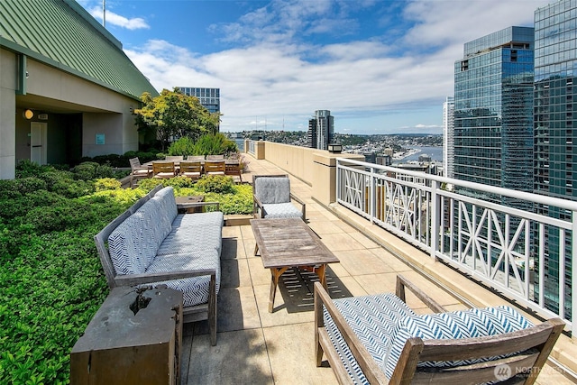 819 Virginia St Unit 1606, Seattle, WA 98101 - view of patio featuring an outdoor living space