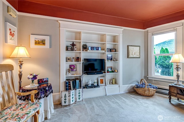 231 E 1st St, Port Angeles, WA 98362 - living area with carpet