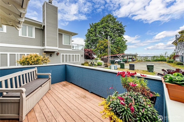 231 E 1st St, Port Angeles, WA 98362 - view of wooden deck