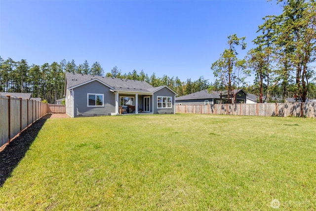4490 Albatross St, Port Townsend, WA 98368 - back of property with a fenced backyard