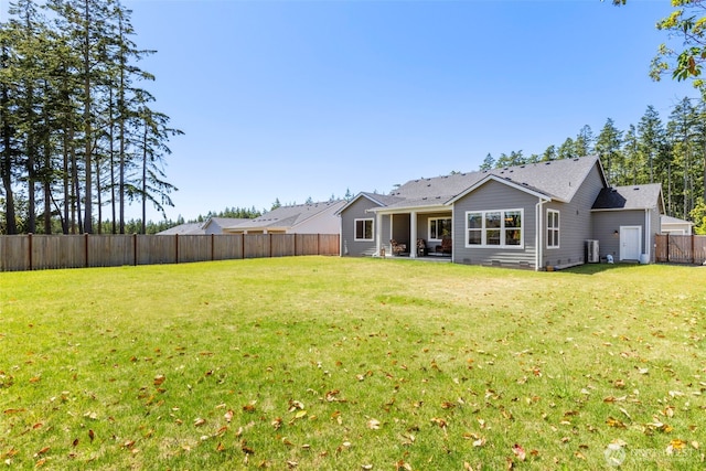 4490 Albatross St, Port Townsend, WA 98368 - back of property with a fenced backyard
