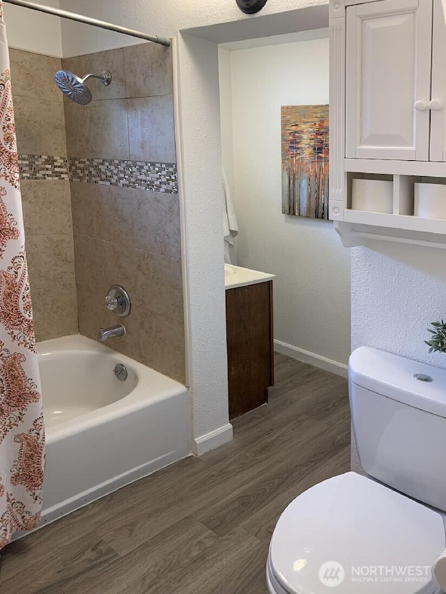 5910 21st Ave SW, Seattle, WA 98106 - full bath with wood finished floors and shower / bath combo