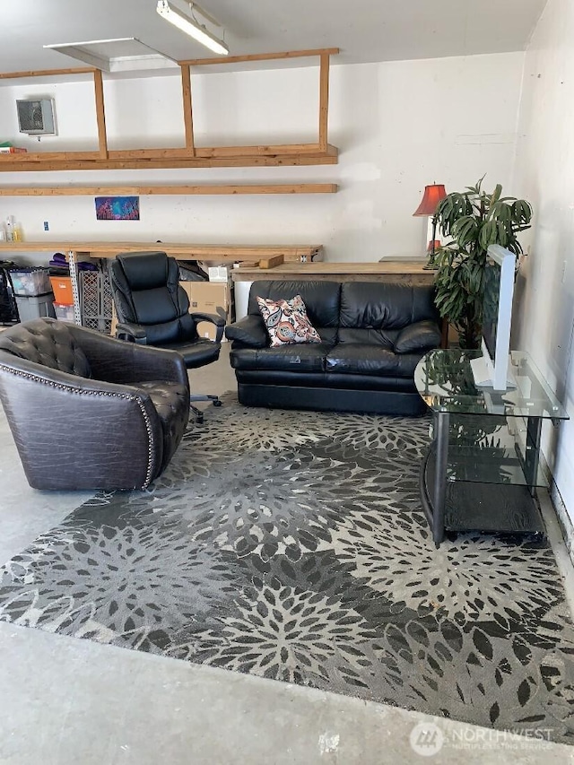 5910 21st Ave SW, Seattle, WA 98106 - living room with concrete floors