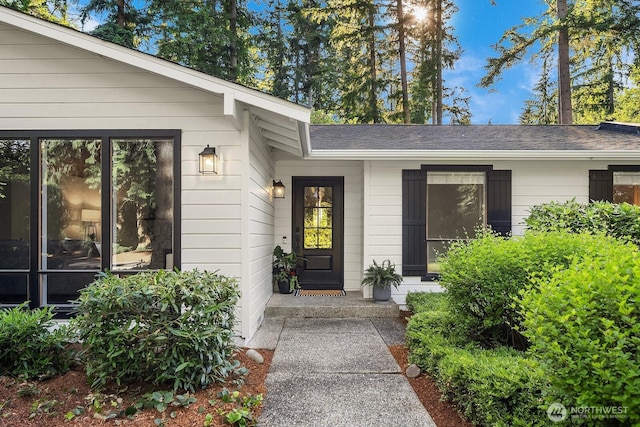 23350 SE 22nd St, Sammamish, WA 98075 - doorway to property featuring a shingled roof