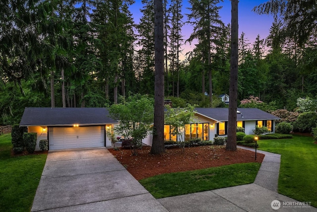 23350 SE 22nd St, Sammamish, WA 98075 - single story home featuring driveway, a lawn, and an attached garage