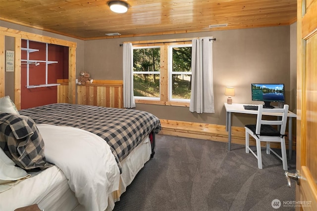 61 Tom And Nita Rd, Cle Elum, WA 98922 - carpeted bedroom featuring wood ceiling