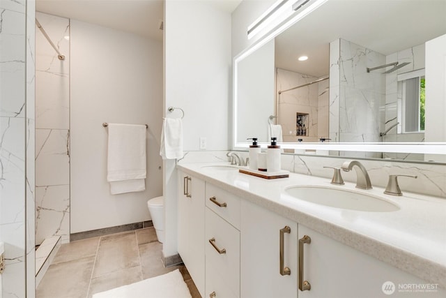 36318 30th Ave S, Federal Way, WA 98003 - bathroom with double vanity and a marble finish shower