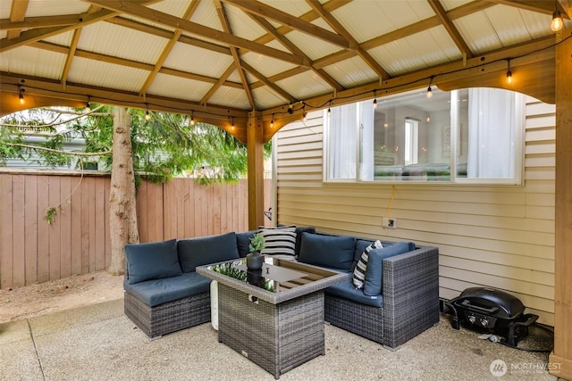 36318 30th Ave S, Federal Way, WA 98003 - view of patio / terrace with outdoor lounge area and a gazebo