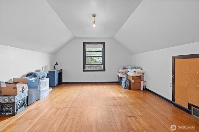 235 S 59th St, Tacoma, WA 98408 - bonus room with hardwood / wood-style flooring and lofted ceiling