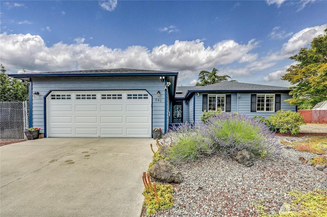 541 Salal Pl, Sequim, WA 98382 - ranch-style home with concrete driveway and an attached garage