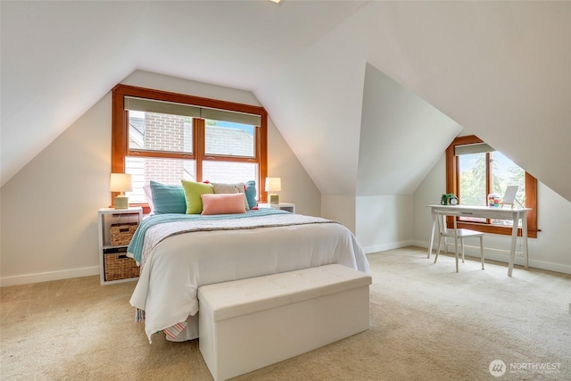 2463 26th Ave E, Seattle, WA 98112 - bedroom featuring carpet flooring and lofted ceiling
