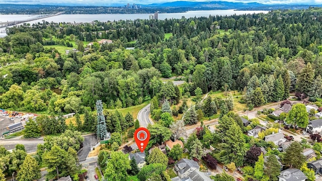 2463 26th Ave E, Seattle, WA 98112 - aerial view of property and surrounding area with a nearby body of water and a notable bridge