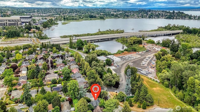 2463 26th Ave E, Seattle, WA 98112 - drone / aerial view of a nearby body of water and a notable bridge