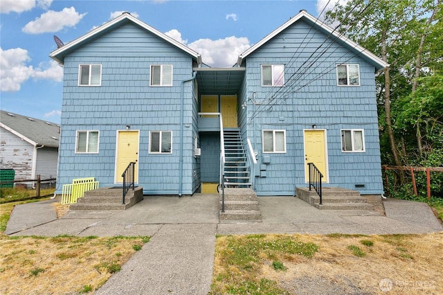 3572-3574 E F St, Tacoma, WA 98404 - rear view of house featuring stairs