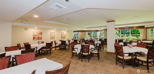 1750 152nd Ave NE Unit C310, Bellevue, WA 98007 - carpeted dining room with healthy amount of natural light and recessed lighting