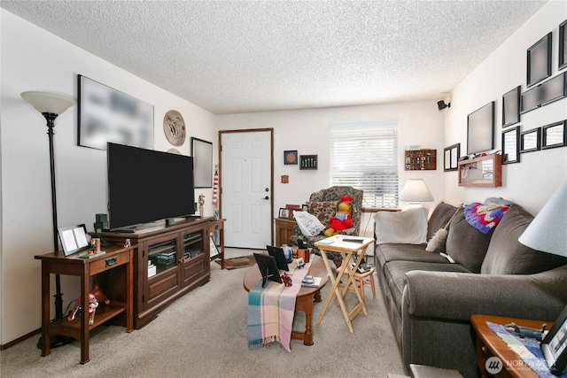 617-619 140th St S, Tacoma, WA 98444 - living area with a textured ceiling and light colored carpet