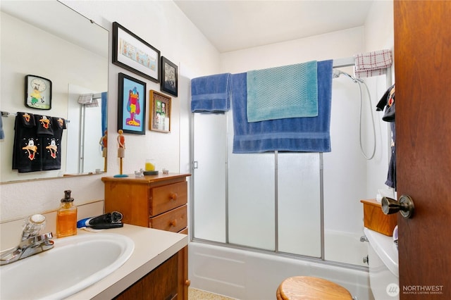 617-619 140th St S, Tacoma, WA 98444 - bathroom with vanity and shower / bath combination with glass door