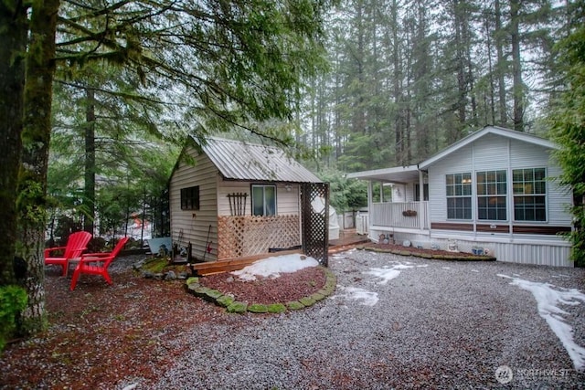 35 Branch Cir, Deming, WA 98244 - back of property with covered porch