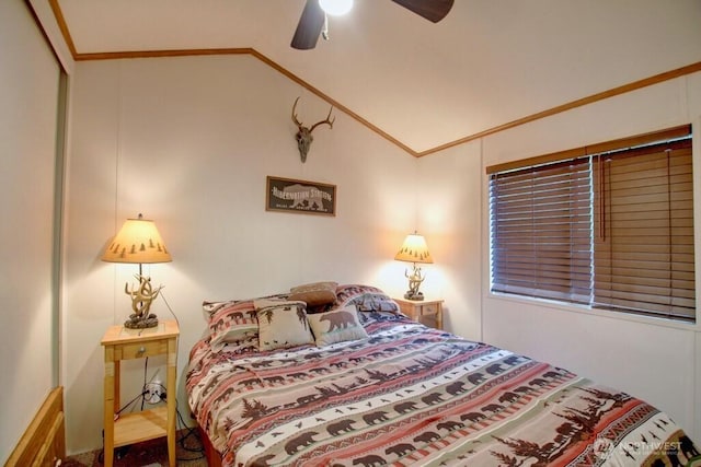 35 Branch Cir, Deming, WA 98244 - bedroom featuring lofted ceiling and ceiling fan
