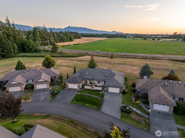 120 Cascadia Loop, Sequim, WA 98382 - overview of rural landscape with a mountain backdrop