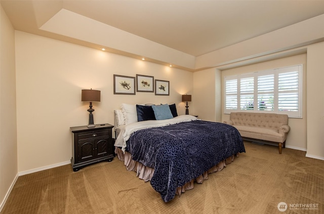 120 Cascadia Loop, Sequim, WA 98382 - bedroom with carpet and a raised ceiling