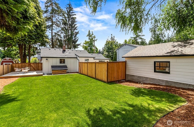 1816 N 155th St, Shoreline, WA 98115 - fenced backyard with a deck
