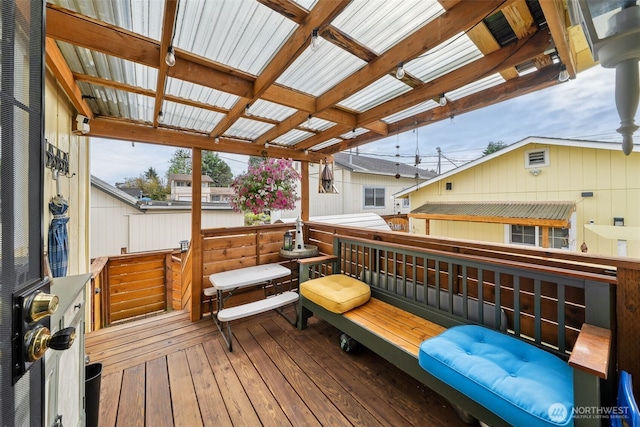 4610 N Defiance St, Tacoma, WA 98407 - view of wooden terrace