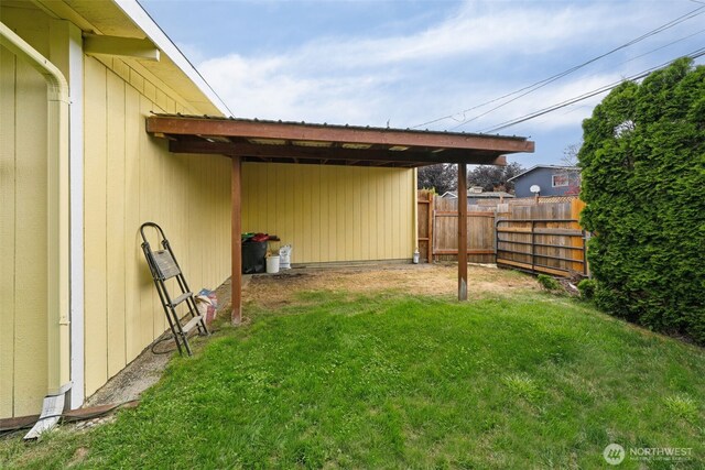 4610 N Defiance St, Tacoma, WA 98407 - view of yard featuring an attached carport