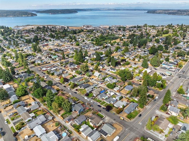 4610 N Defiance St, Tacoma, WA 98407 - aerial overview of property's location featuring a large body of water
