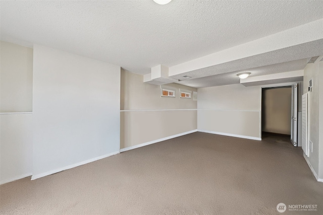 4610 N Defiance St, Tacoma, WA 98407 - finished basement featuring carpet flooring and a textured ceiling