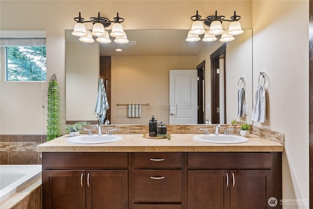16128 120th Ave NE, Bothell, WA 98011 - full bathroom with double vanity and a garden tub