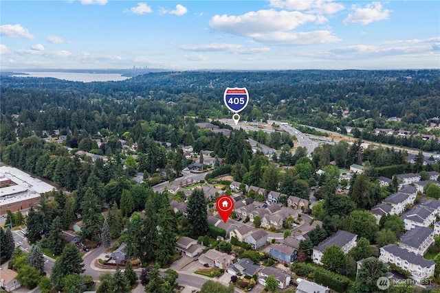16128 120th Ave NE, Bothell, WA 98011 - aerial overview of property's location featuring a forest