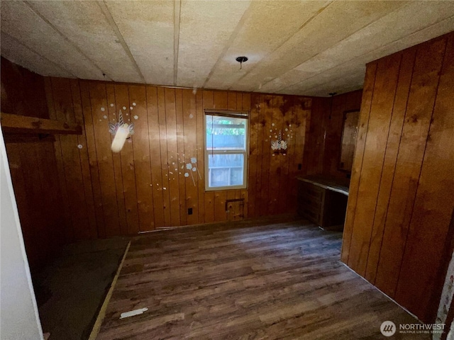 1201 S 2nd St, Dayton, WA 99328 - unfurnished dining area with wood finished floors and wood walls