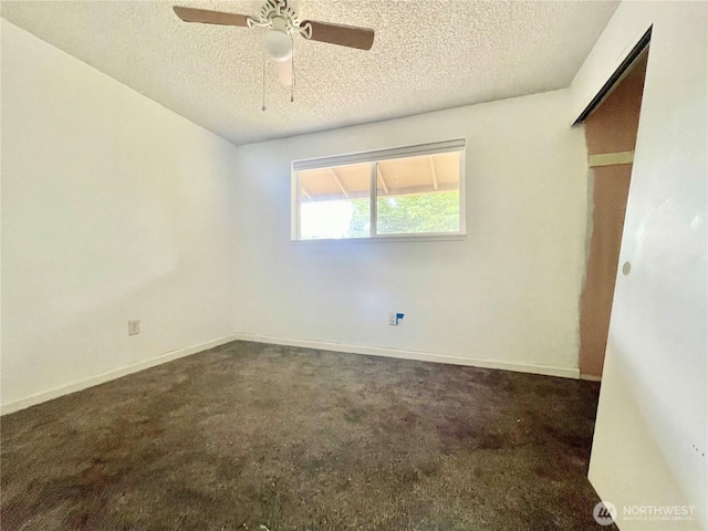 4301 NE 137th Ave, Vancouver, WA 98682 - unfurnished bedroom with a textured ceiling, carpet floors, and ceiling fan