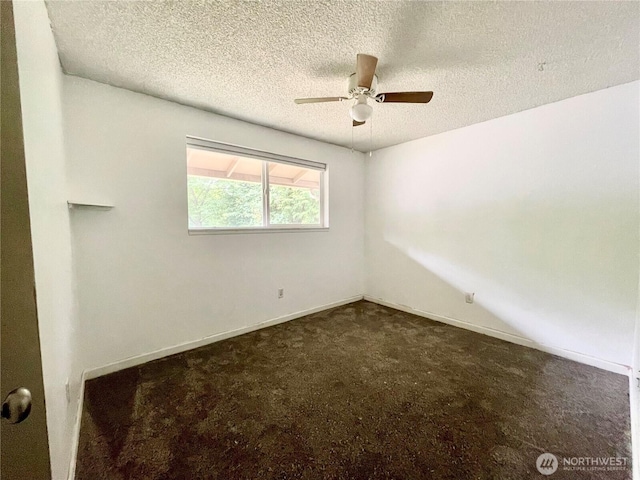 4301 NE 137th Ave, Vancouver, WA 98682 - carpeted empty room featuring a ceiling fan and a textured ceiling