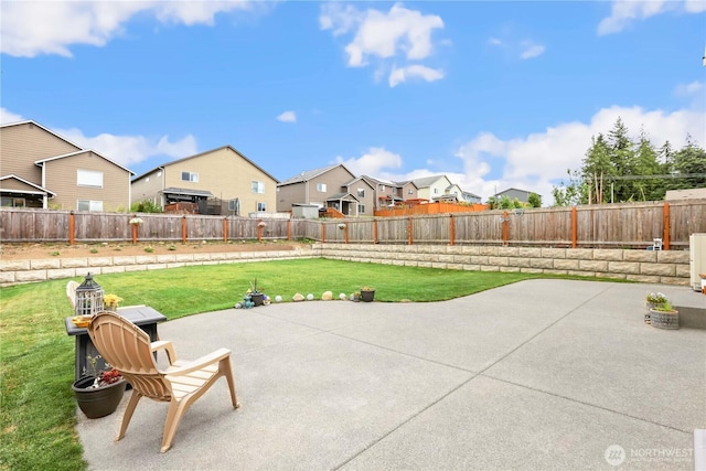 28515 76th Dr NW, Stanwood, WA 98292 - fenced backyard featuring a residential view and a patio area