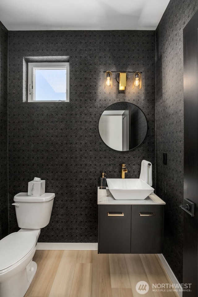 14646 35th Ct NE, Lake Forest Park, WA 98155 - bathroom with vanity and wood finished floors