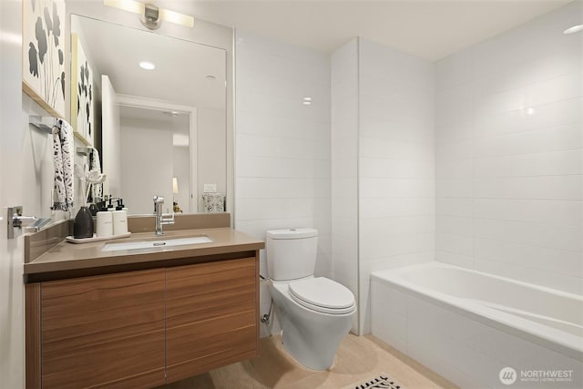 583 Battery St Unit 212N, Seattle, WA 98121 - bathroom with vanity and tile patterned flooring