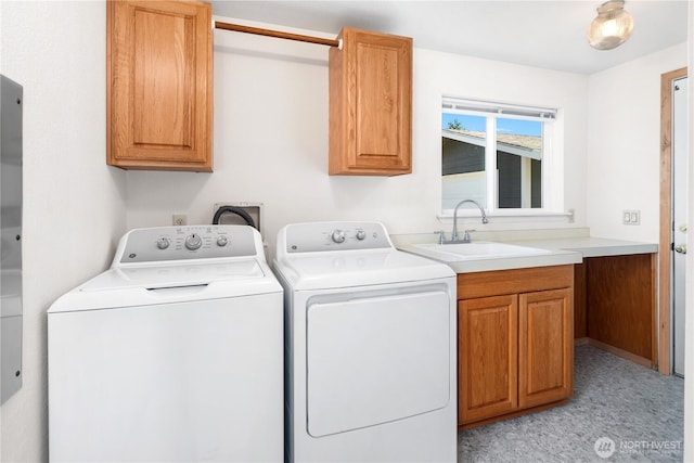 2289 Towne Point Ave, Port Townsend, WA 98368 - laundry room featuring independent washer and dryer and cabinet space