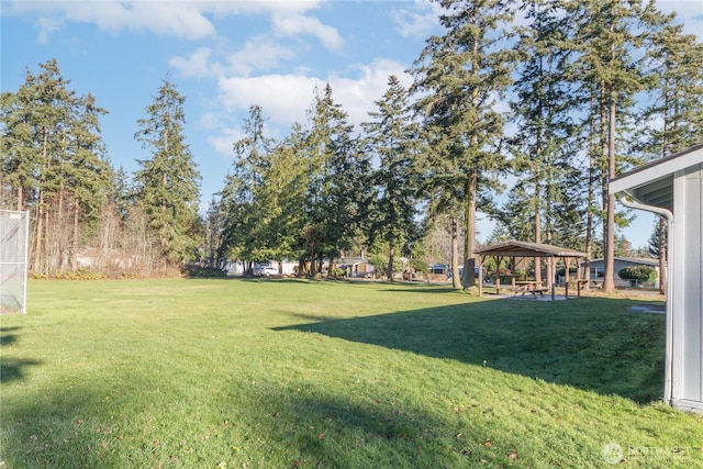 2289 Towne Point Ave, Port Townsend, WA 98368 - view of green lawn featuring a gazebo